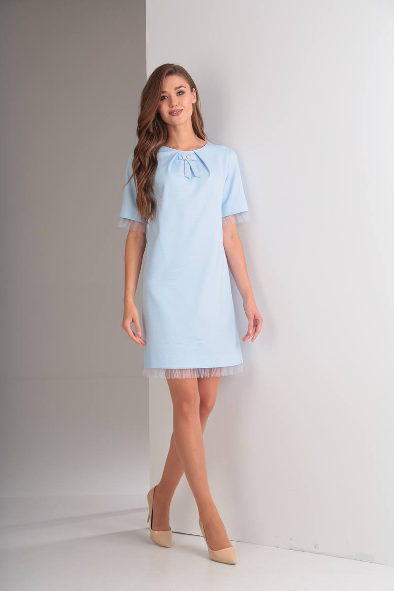 Платье TVIN 7425 голубой