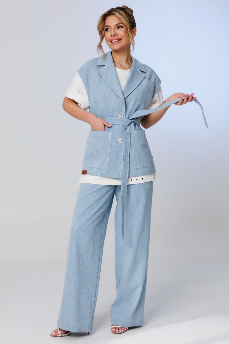 Жилеты Faufilure С585 голубой