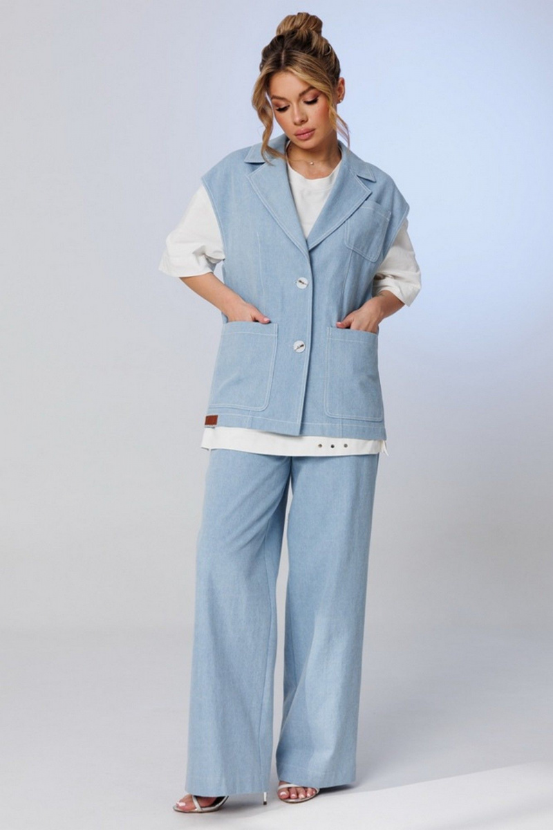 Жилеты Faufilure С585 голубой