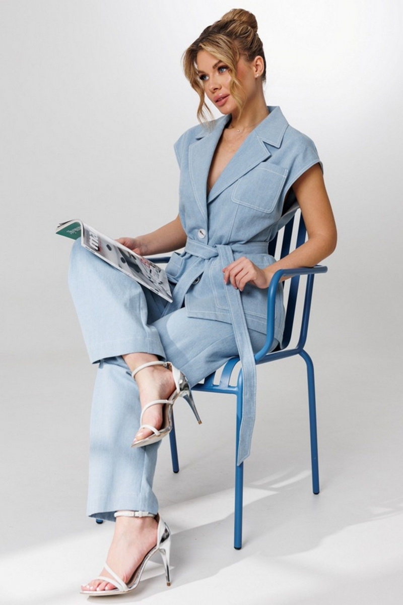 Жилеты Faufilure С585 голубой