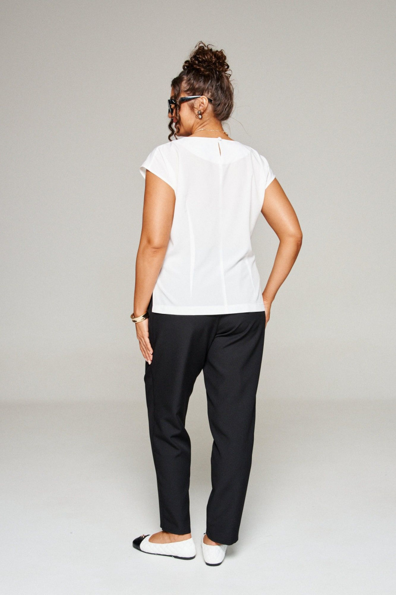 Брючный костюм Beautiful&Free 6345 бежевая_клетка