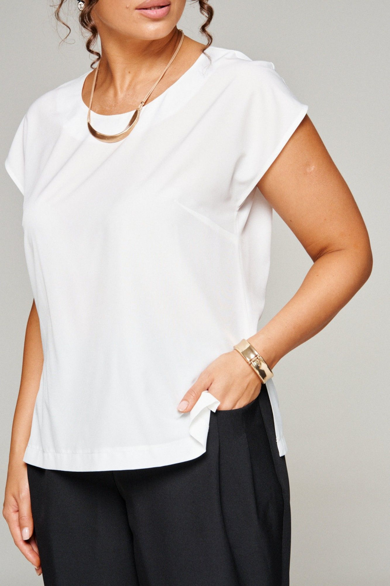 Брючный костюм Beautiful&Free 6345 бежевая_клетка