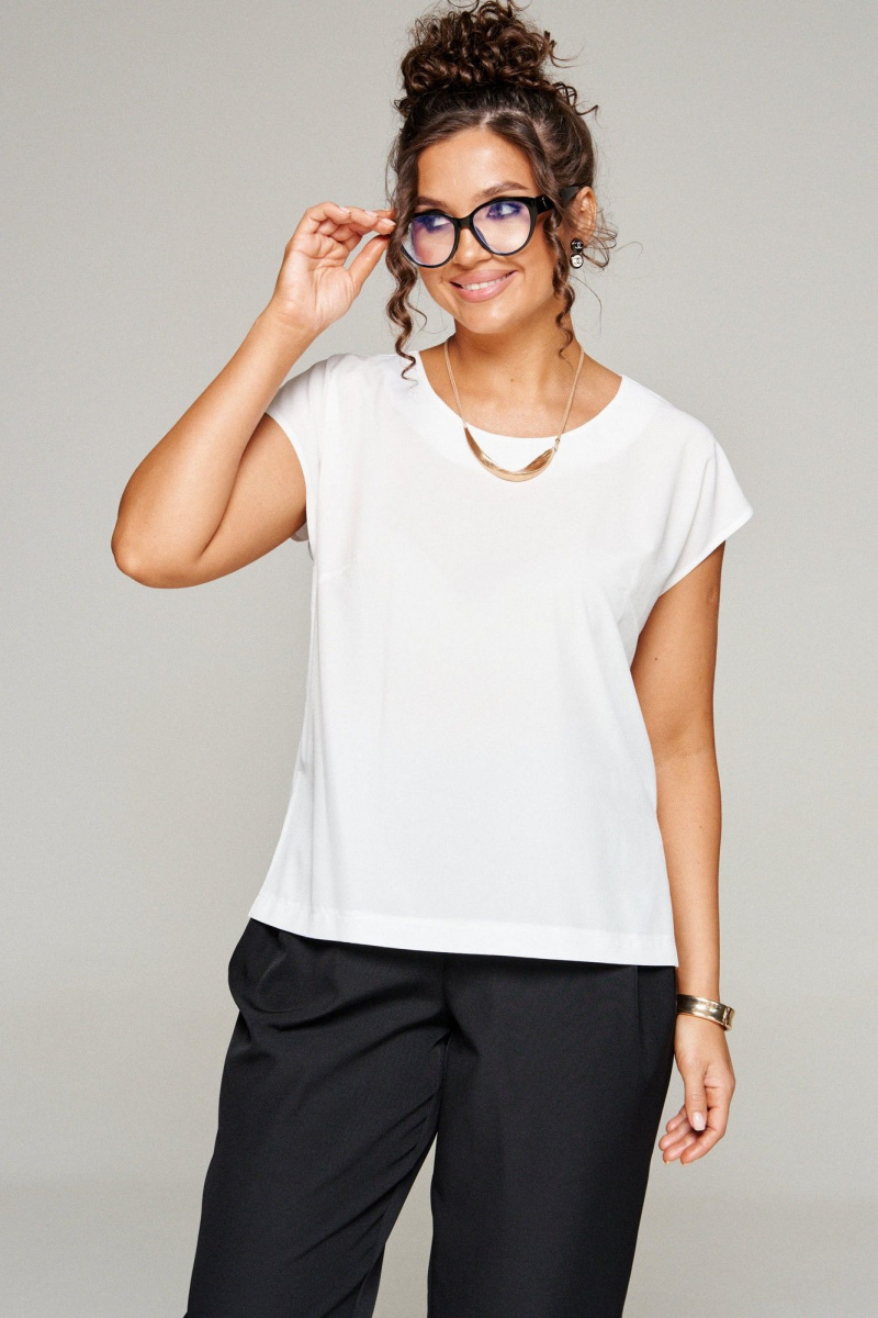 Брючный костюм Beautiful&Free 6345 бежевая_клетка