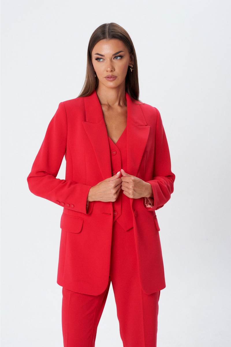Брючный комплект Lady Line 1606 красный