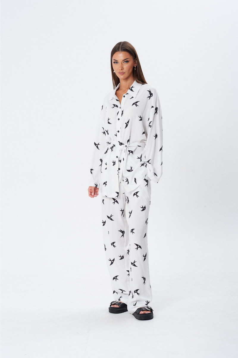 Брючный комплект Lady Line 1607 белый