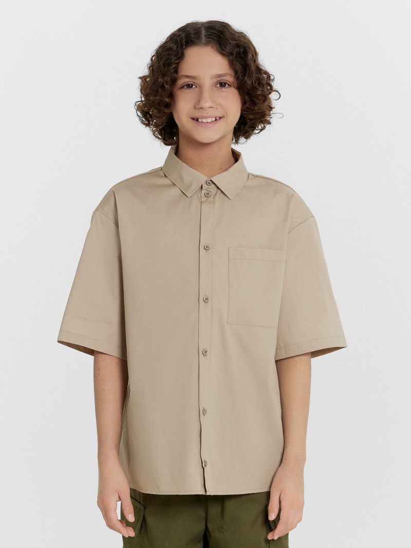 Рубашки с коротким рукавом Mark Formelle 113456-1/24-32732Ц-9 песочный