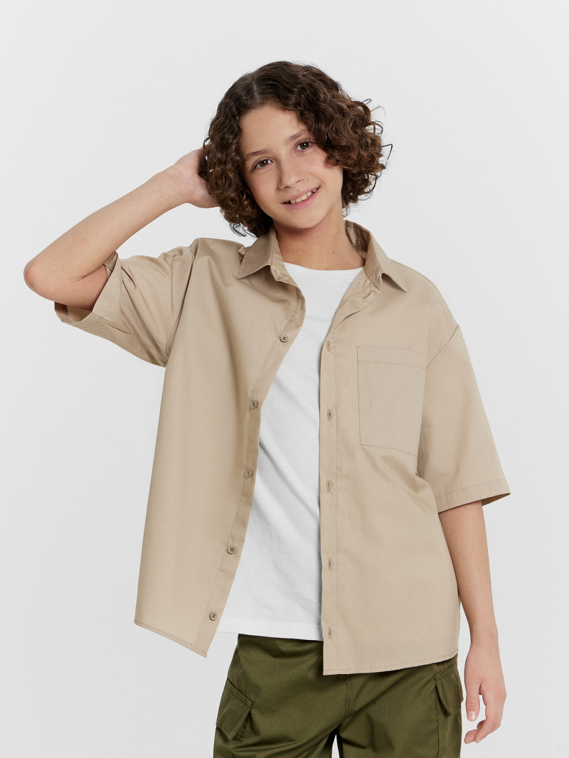 Рубашки с коротким рукавом Mark Formelle 113456-1/24-32733Ц-9 песочный