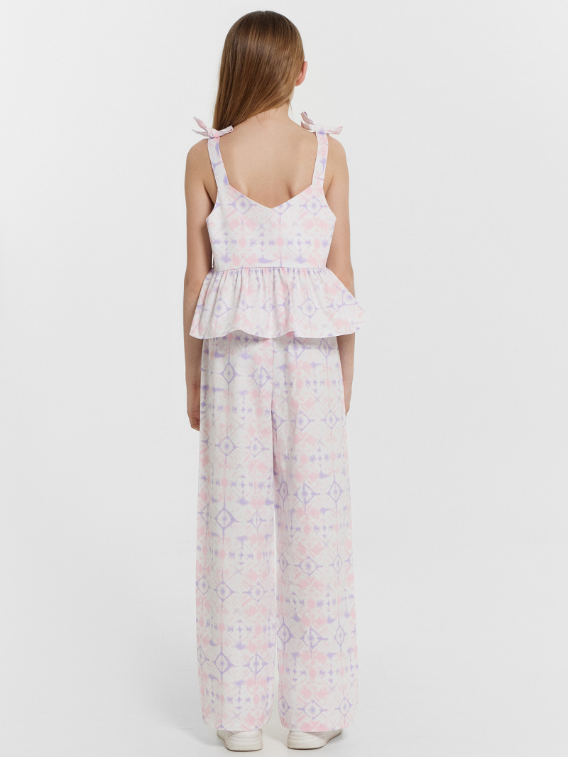 Блузы Mark Formelle 397752/24-33323П-9 розовые_разводы_на_белом