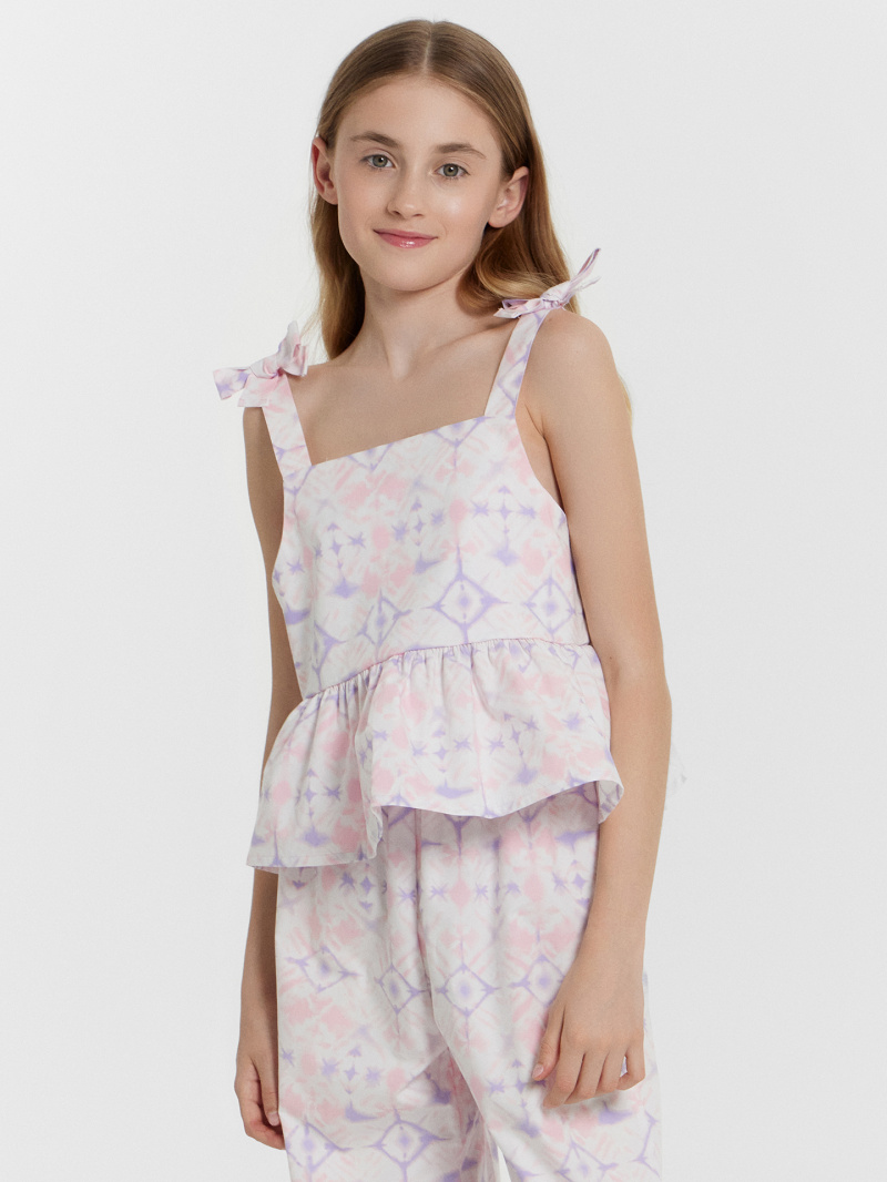 Блузы Mark Formelle 397752/24-33323П-9 розовые_разводы_на_белом