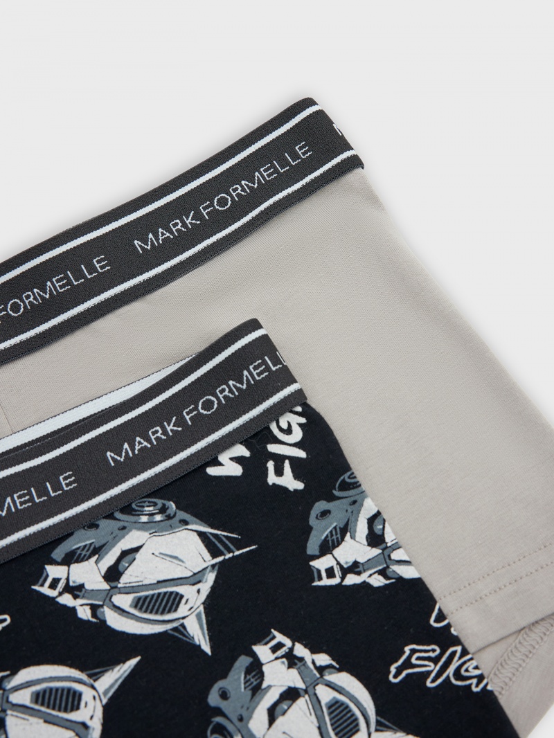 Нижнее белье Mark Formelle 411124-2/25-4874П-5 серый_пепел_роботы_на_черном