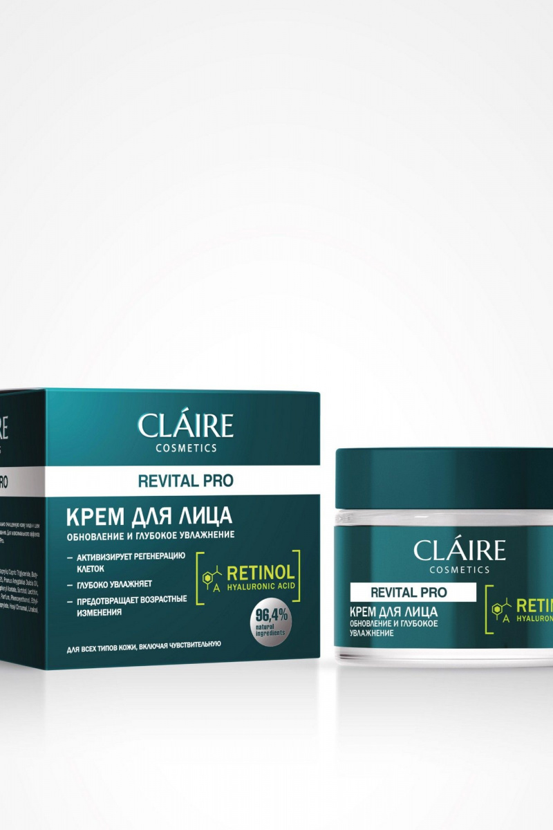 Кремы для лица Claire Cosmetics REVITAL PRO Крем для лица обновление и глубокое увлажнение