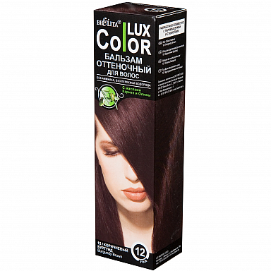 Окрашивание Belita Бальзам оттеночный ТОН 12 коричневый бургунд Color Lux