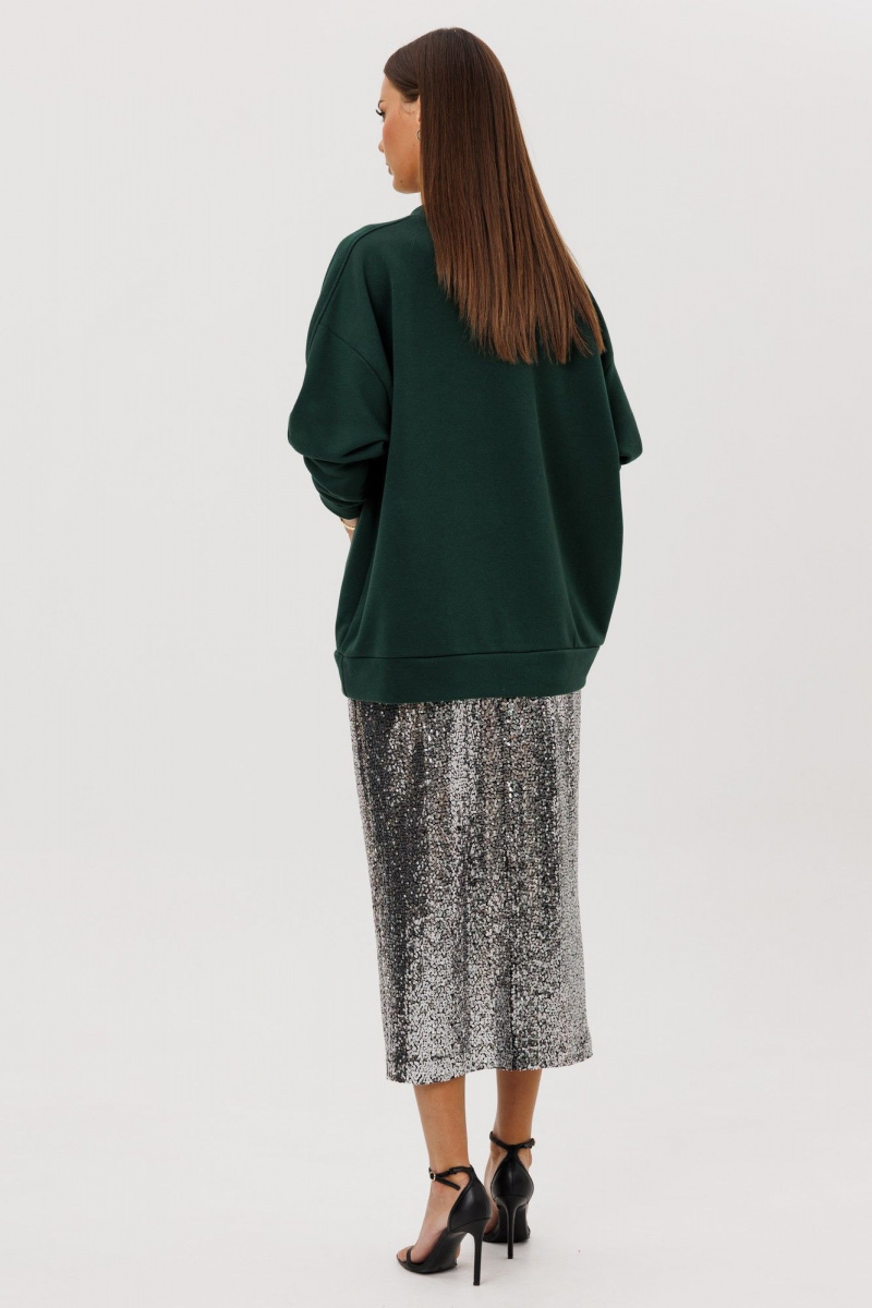 Юбочный комплект Ларс Стиль 1121/1 темный-изумруд_стальной