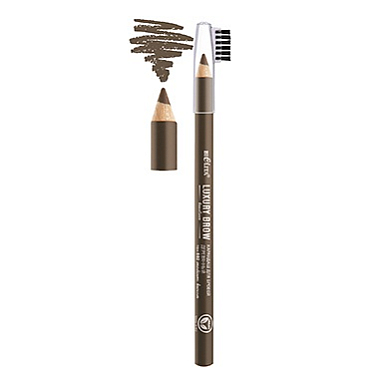 Карандаши для бровей Belita Карандаш д/бровей дерев., тон 602 medium brown, LUXURY BROW, страна пр