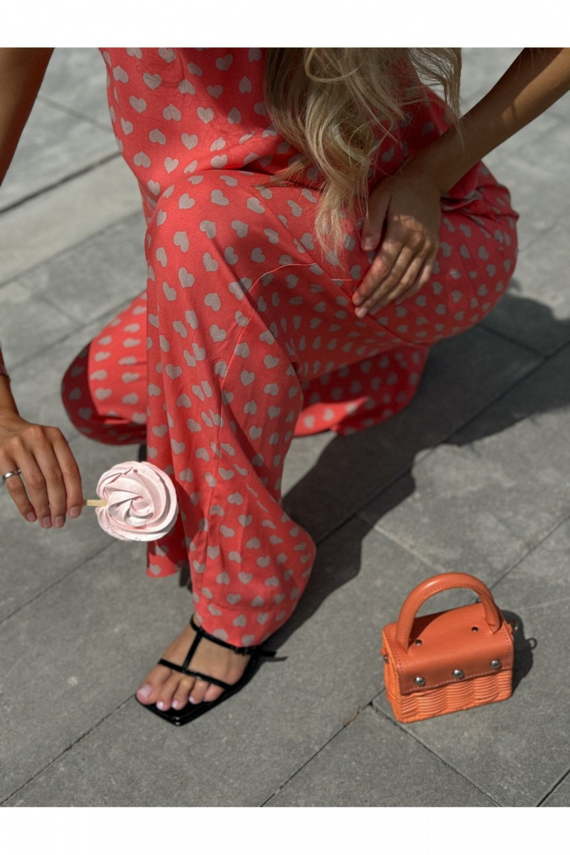 Брючный костюм Dilana VIP 2111 розовый_принт