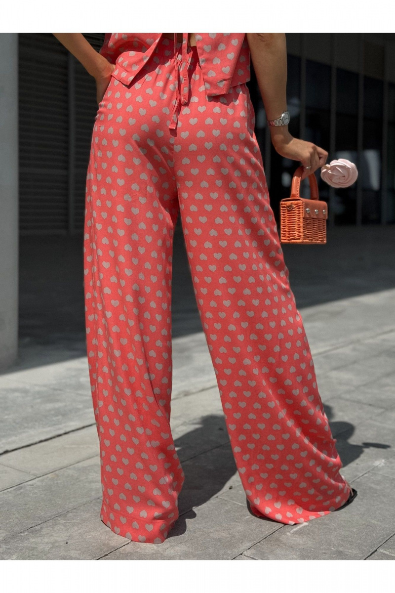 Брючный костюм Dilana VIP 2111 розовый_принт