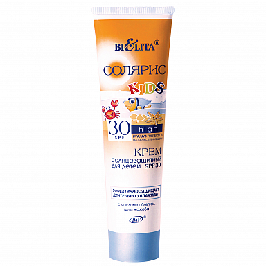 Загар и защита от солнца Belita Солярис-Крем солнцезащитный для Детей SPF 30