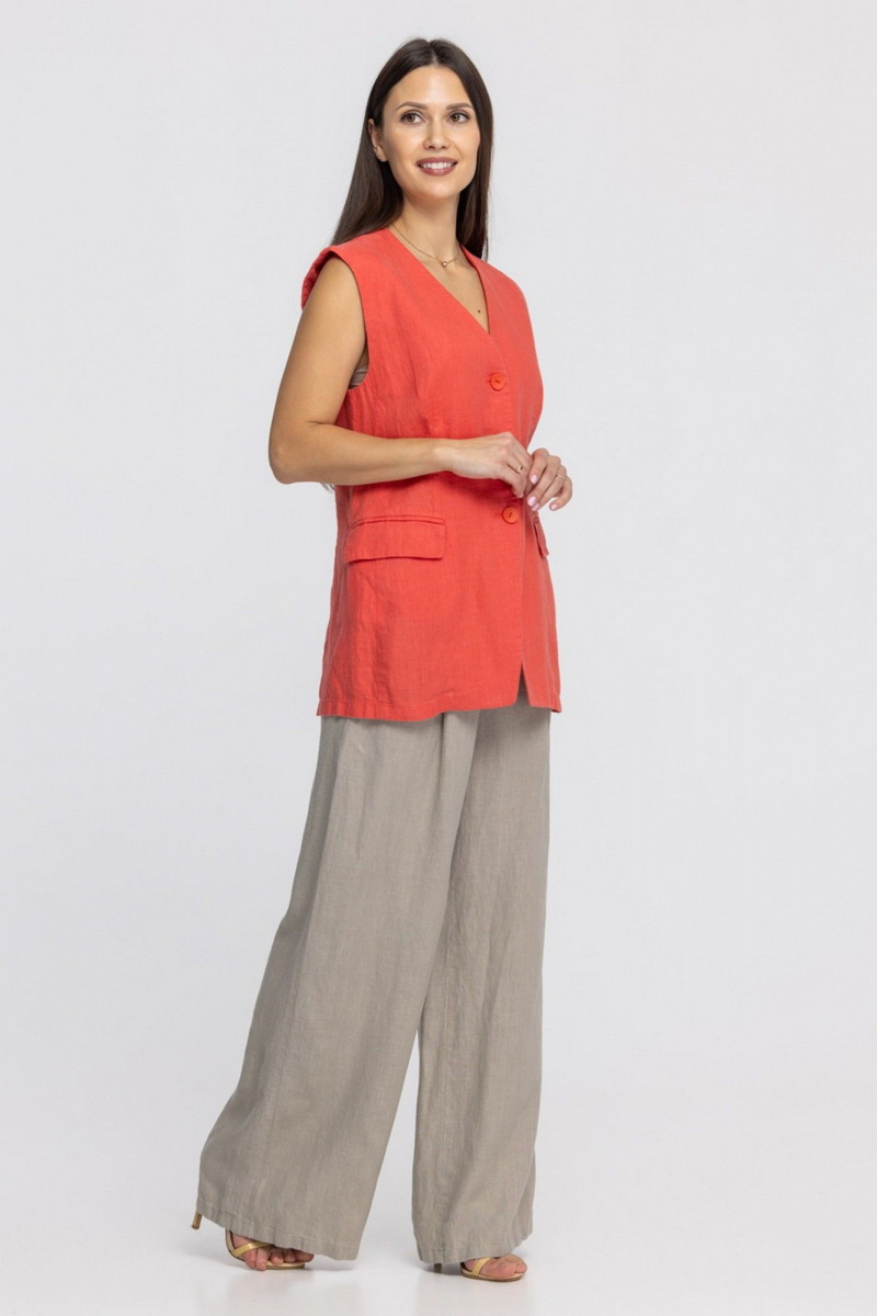 Жилеты FASHION CENTRE Л-3967 коралловый