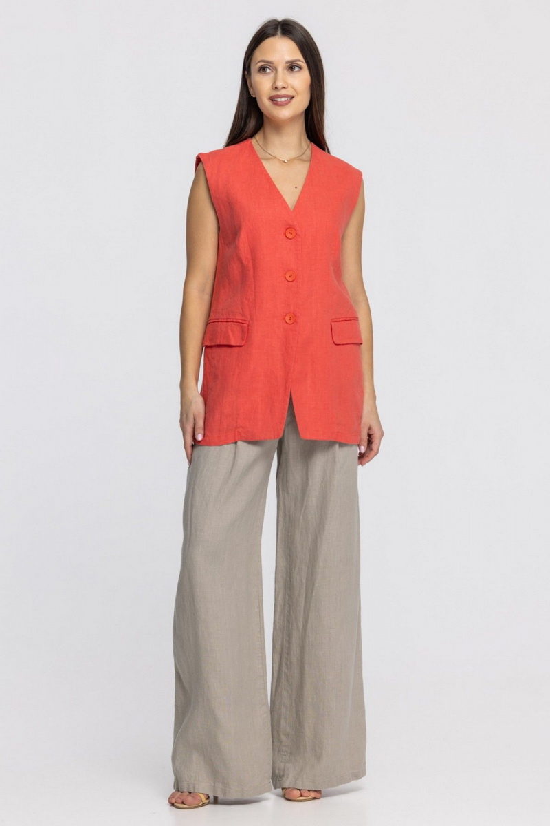 Жилеты FASHION CENTRE Л-3967 коралловый