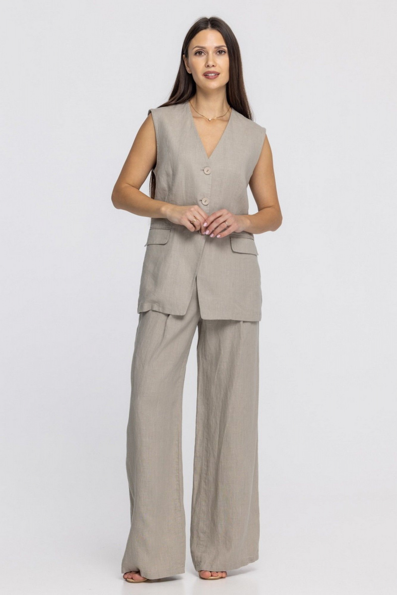 Брюки FASHION CENTRE Л-3968 песочный