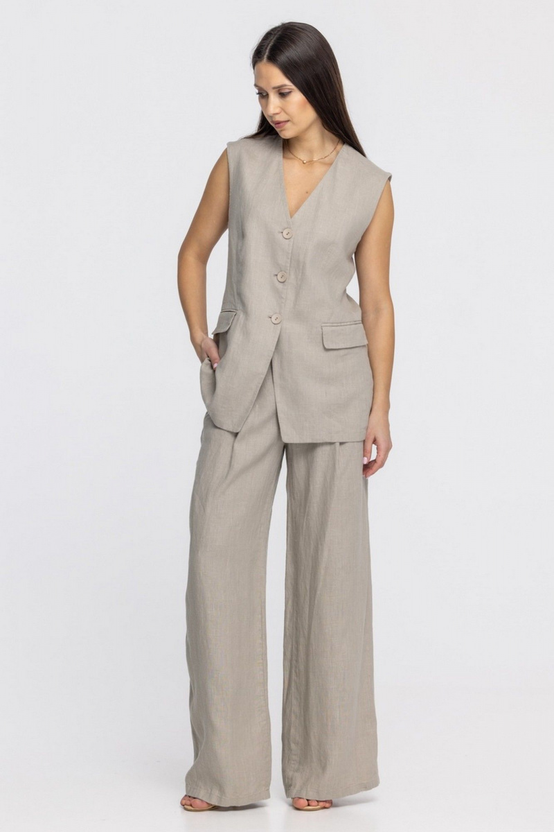 Брюки FASHION CENTRE Л-3968 песочный