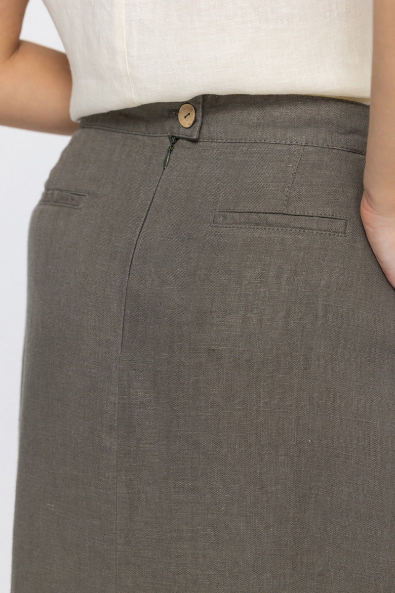 Юбки FASHION CENTRE Л-4008 серо-коричневый