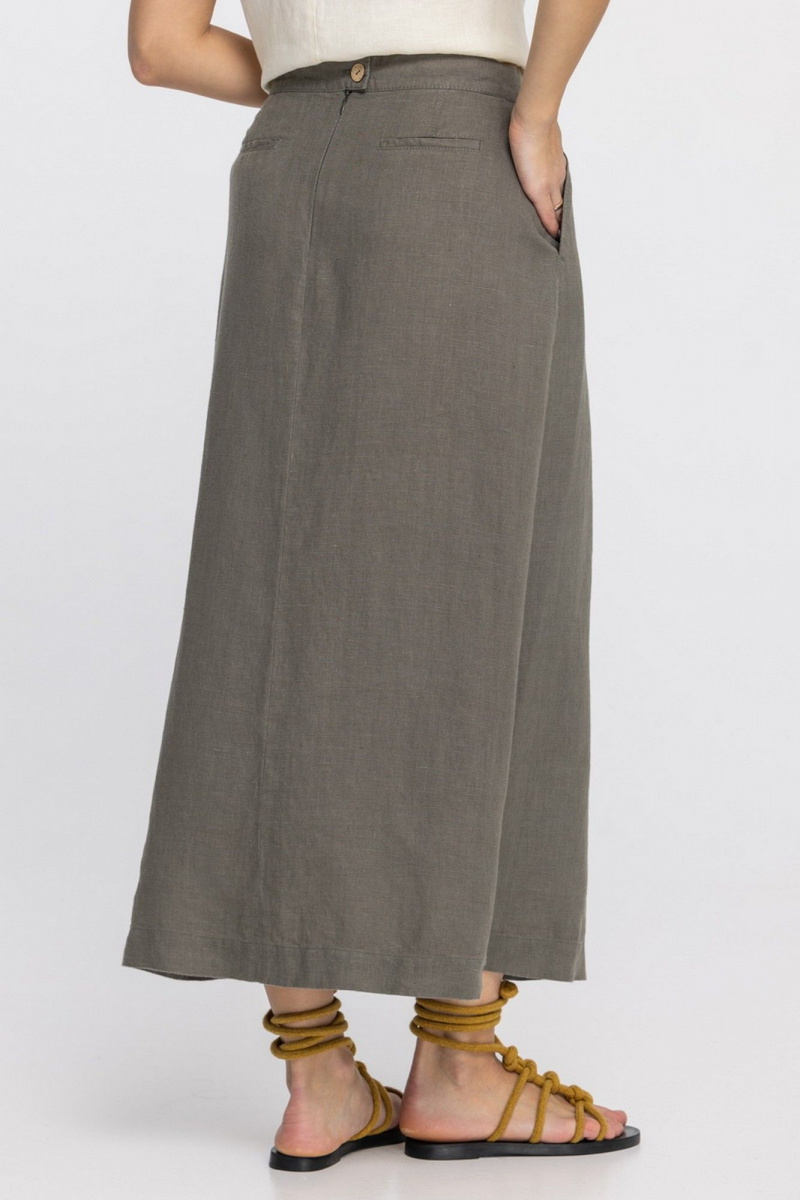 Юбки FASHION CENTRE Л-4008 серо-коричневый