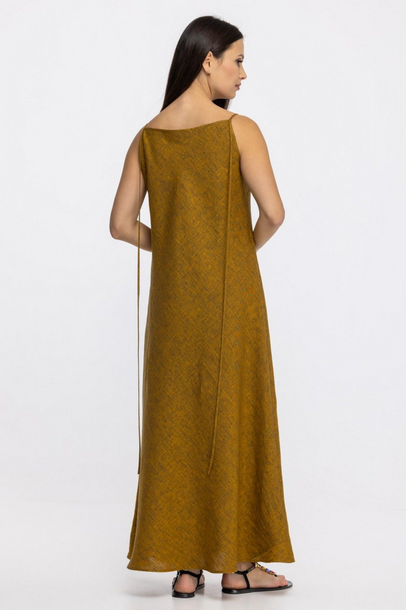 Сарафаны FASHION CENTRE Л-3956 желто-синий