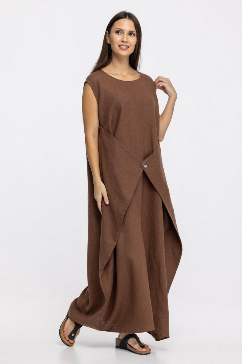 Платья FASHION CENTRE Л-4010 коричневый