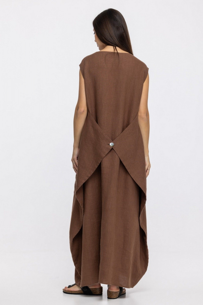 Платья FASHION CENTRE Л-4010 коричневый