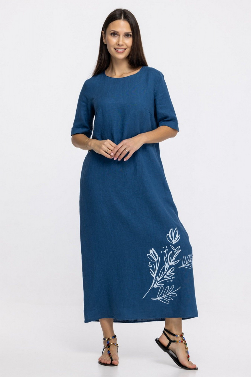 Платья FASHION CENTRE Л-4052 синий