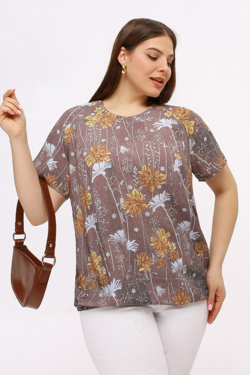 Блузы La rouge 6320 кофейный
