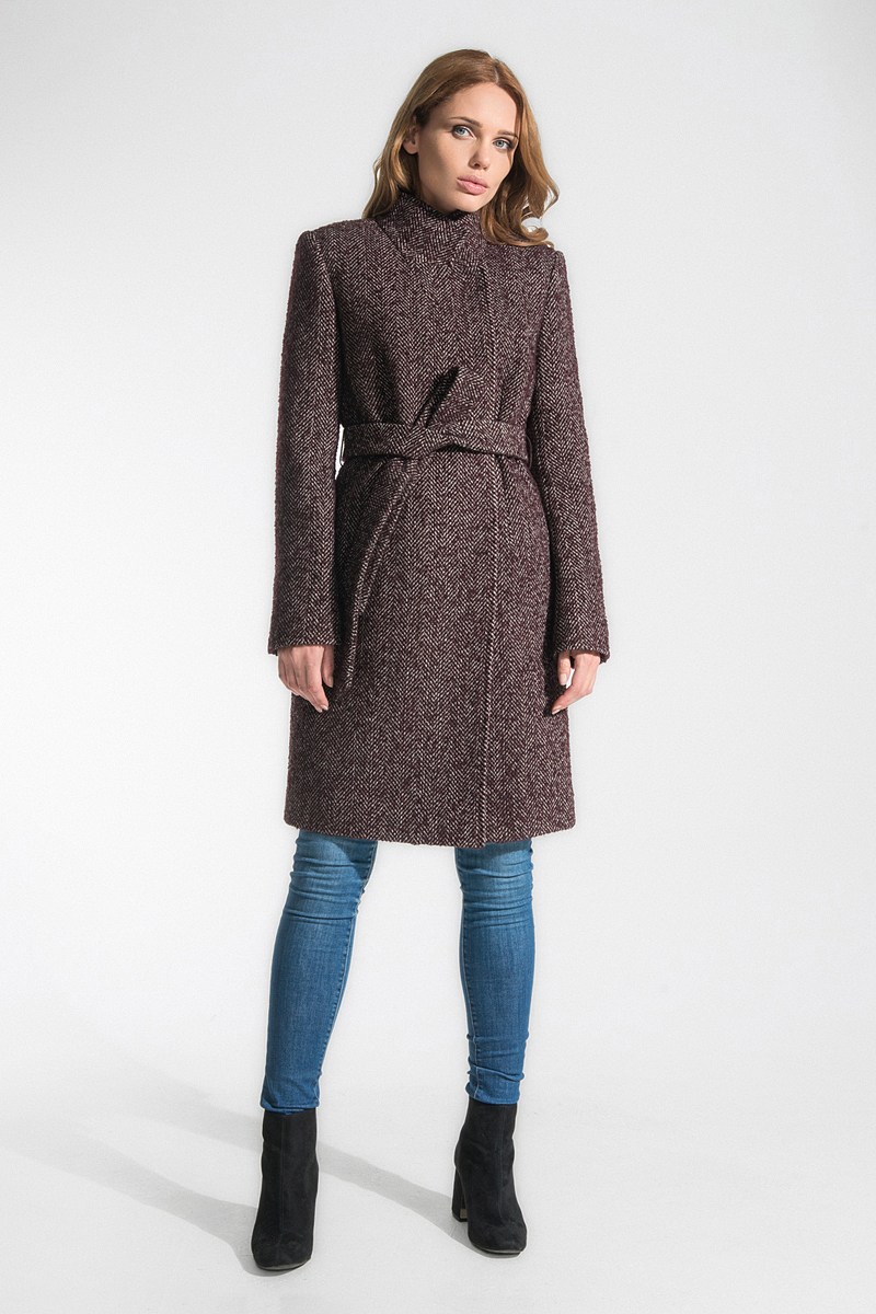 Женское пальто Gotti 116-21у бордовый