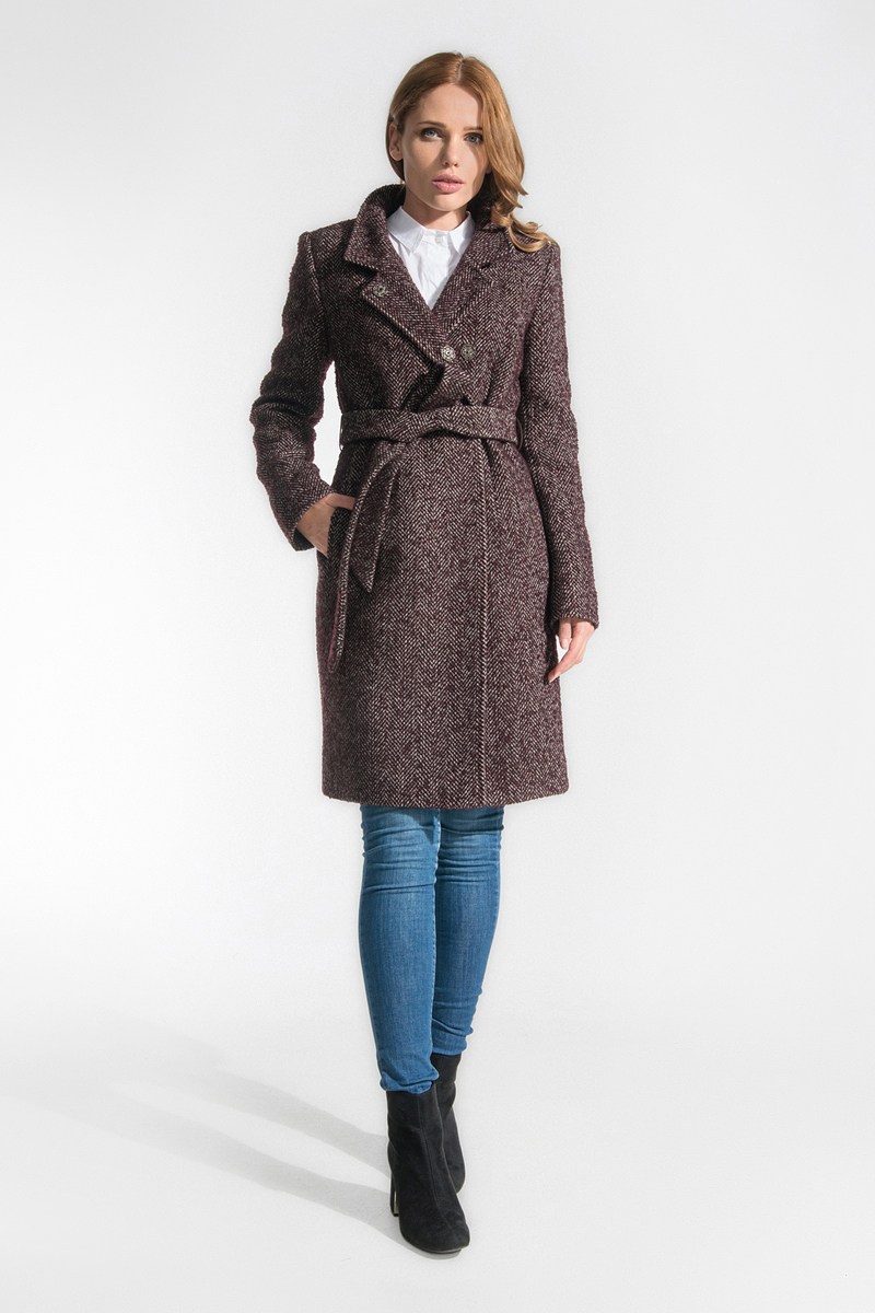 Женское пальто Gotti 116-21у бордовый