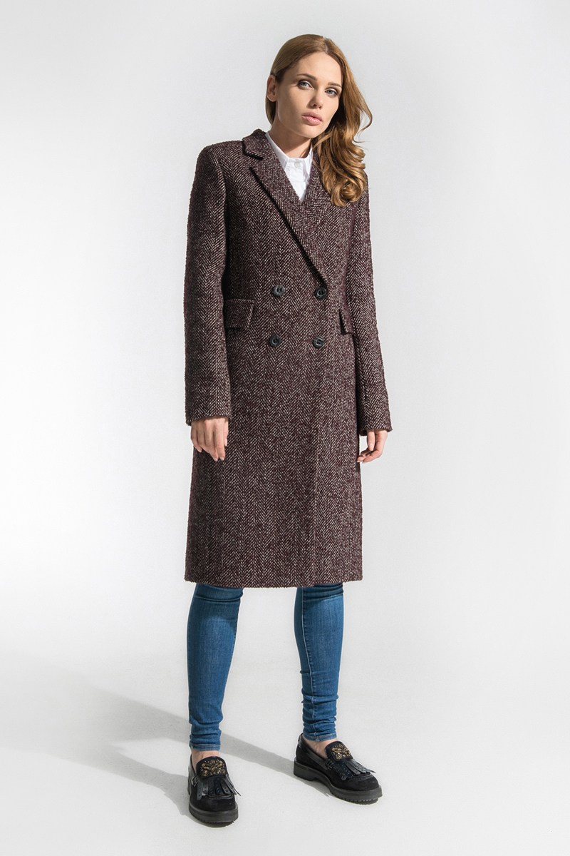 Женское пальто Gotti 172-4у бордовый