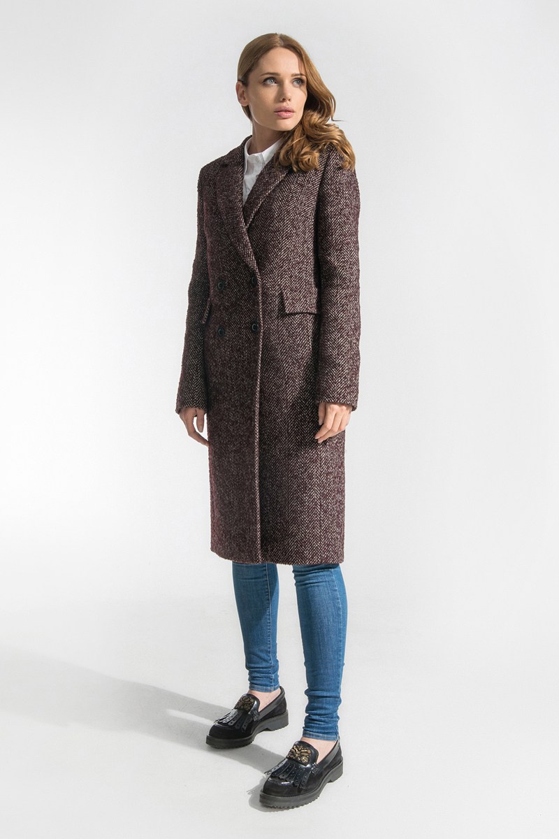Женское пальто Gotti 172-4у бордовый