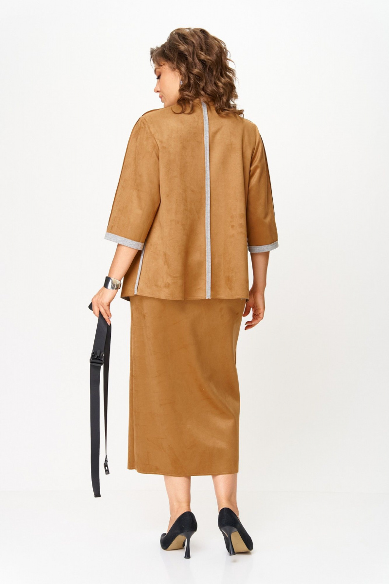 Юбочный костюм Michel chic 1388/1 светло-коричневый