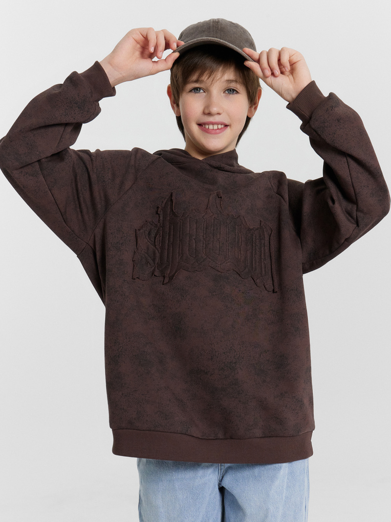 Джемперы и кардиганы Mark Formelle 123418/24-32498П-7-2 коричневый_acid_wash_574_D_2_вышивка