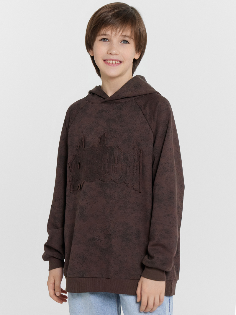 Джемперы и кардиганы Mark Formelle 123418/24-32498П-7-2 коричневый_acid_wash_574_D_2_вышивка