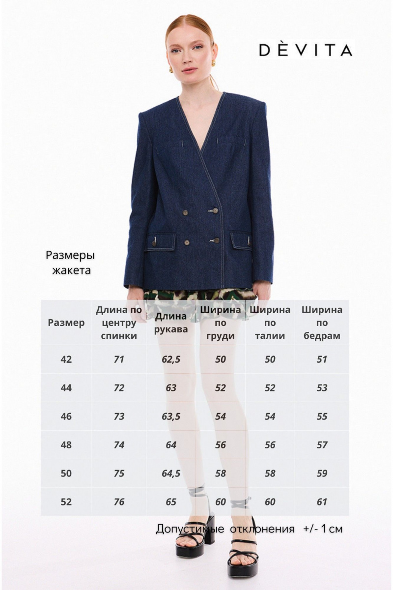 Жакеты DEVITA 4036 темно-синий