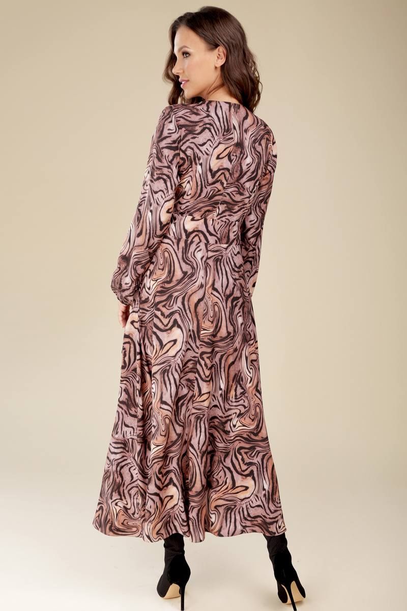 Платье Teffi Style L-1417/1 коричневый