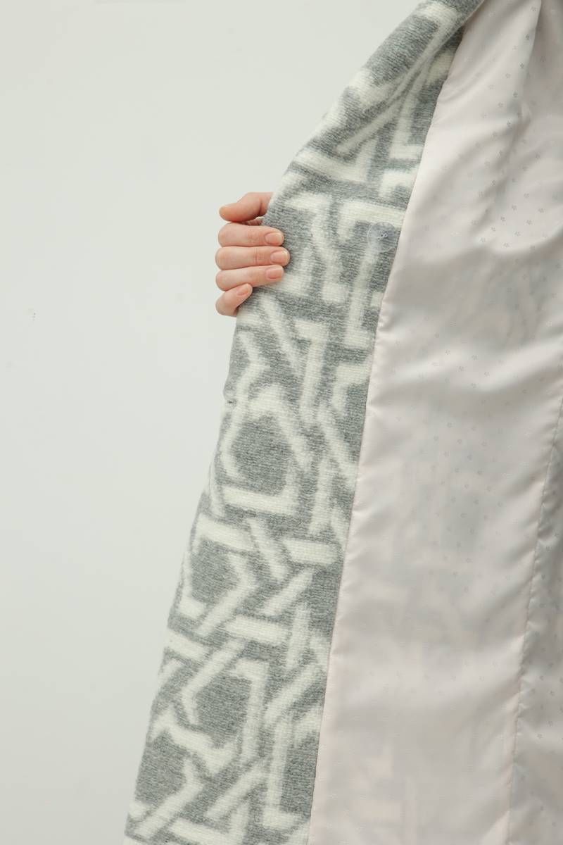 Женское пальто Bugalux 436 164-графика/серый