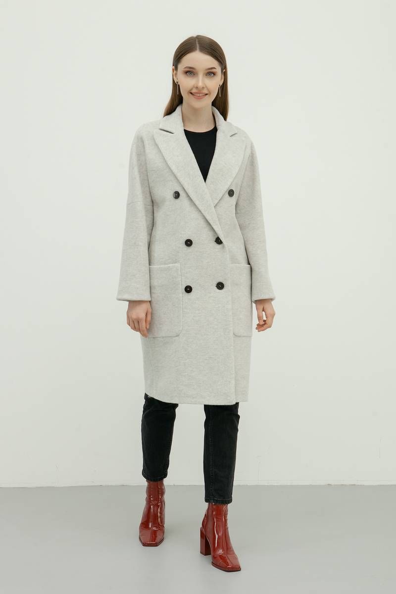Женское пальто Bugalux 436 170-серый