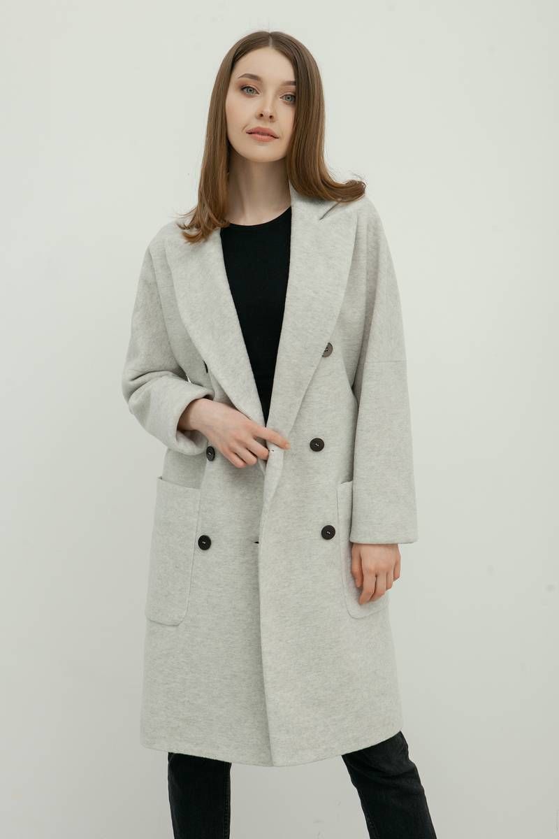 Женское пальто Bugalux 436 170-серый