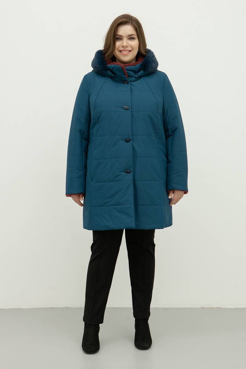 Женское пальто Bugalux 471 164-изумруд