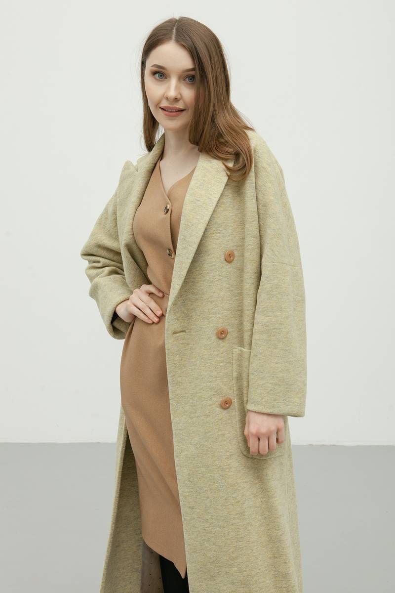 Женское пальто Bugalux 938 164-горчица