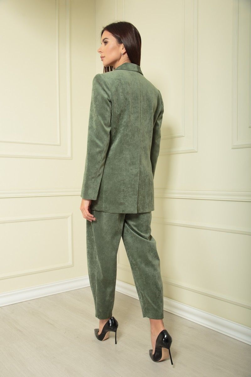 Брючный костюм SandyNa 13903 яблочно-зеленый