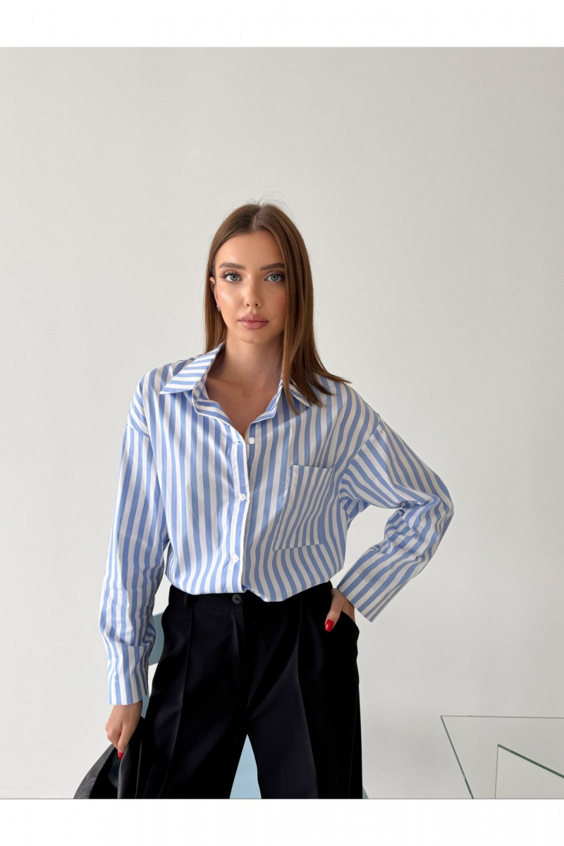 Рубашки THE.WOMAN 0336 голубой
