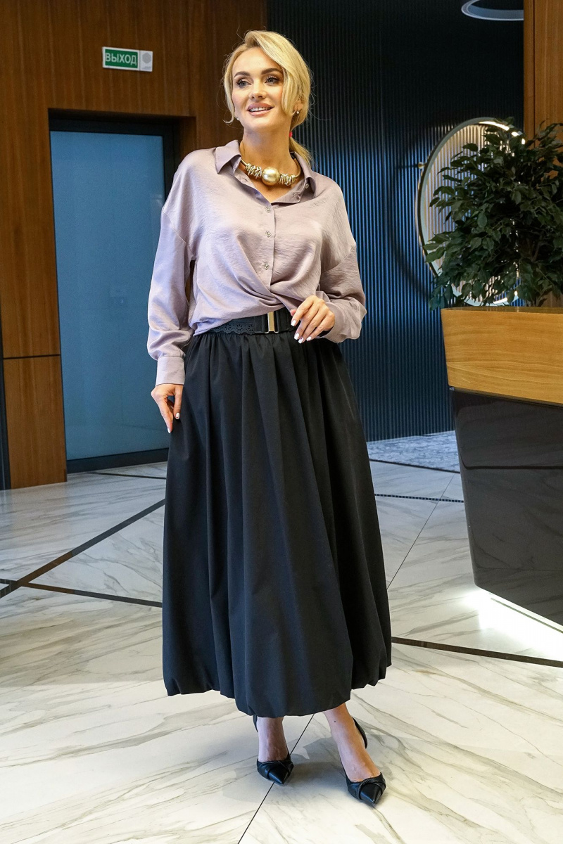 Юбочный комплект Alani Collection 2400 сирень-черный