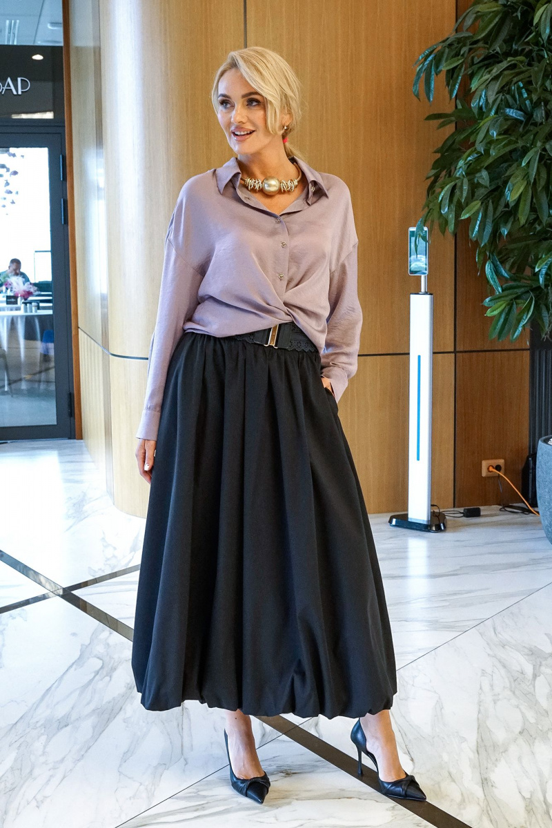 Юбочный комплект Alani Collection 2400 сирень-черный